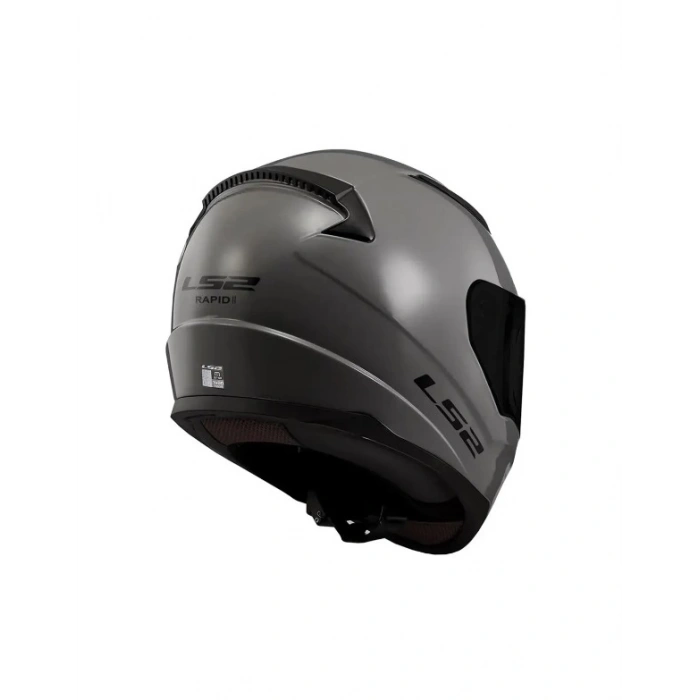 LS2 RAPID 2 NARDO GRİ (SİYAH+ŞEFFAF CAM)