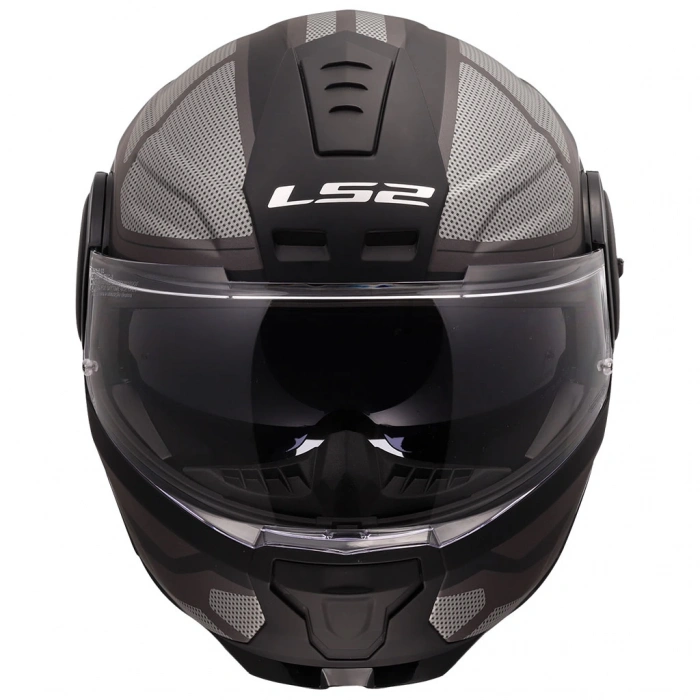 LS2 SCOPE 2 AXIS MAT SİYAH-TITANIUM ÇENE AÇILIR KASK