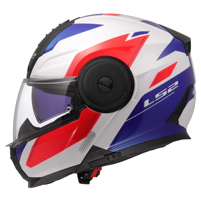 LS2 SCOPE 2 DURIA BEYAZ-MAVİ-KIRMIZI ÇENE AÇILIR KASK