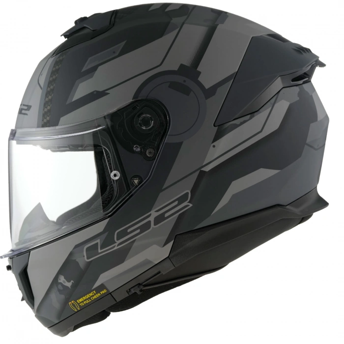 LS2 SSTREAM 2 SHADOW MAT TITANIUM-GRİ KASK