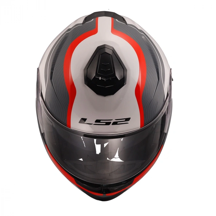 LS2 STROBE 2 MONZA SİYAH-BEYAZ-KIRMIZI KASK