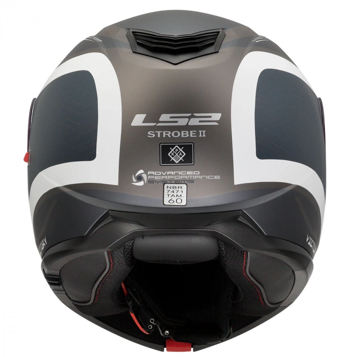 LS2 STROBE 2 VICTORY MAT GRİ-MAVİ-KUM KASK