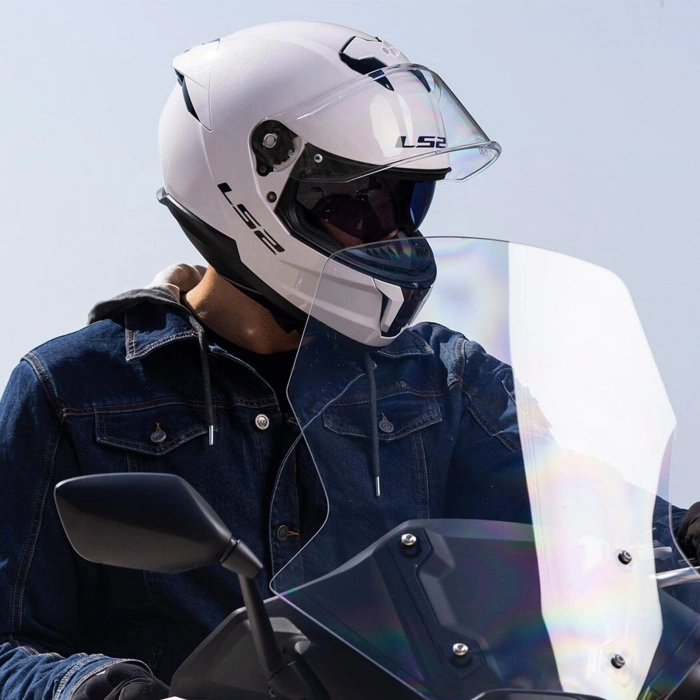 LS2 STREAM 2 BEYAZ KAPALI KASK