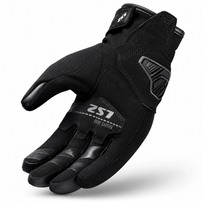 LS2 WATERPROOF ELDİVEN JET 3 SİYAH KIŞLIK