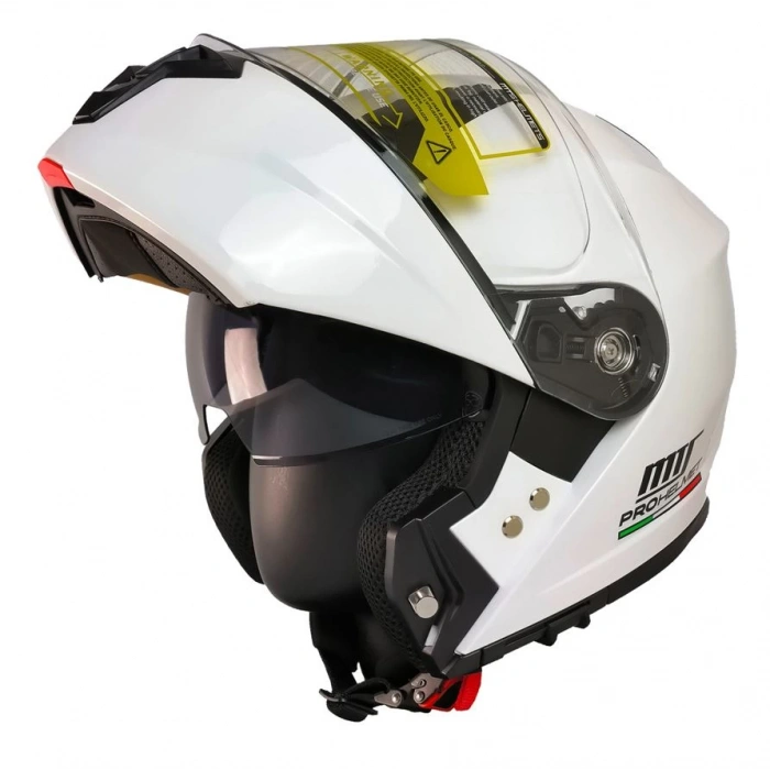 MTS 966 V2 ÇENE AÇILIR BEYAZ KASK