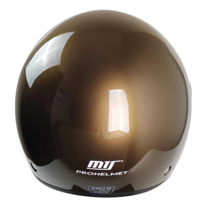 MTS FX-101 YARIM KASK KAHVERENGİ (SİYAH CAMLI)