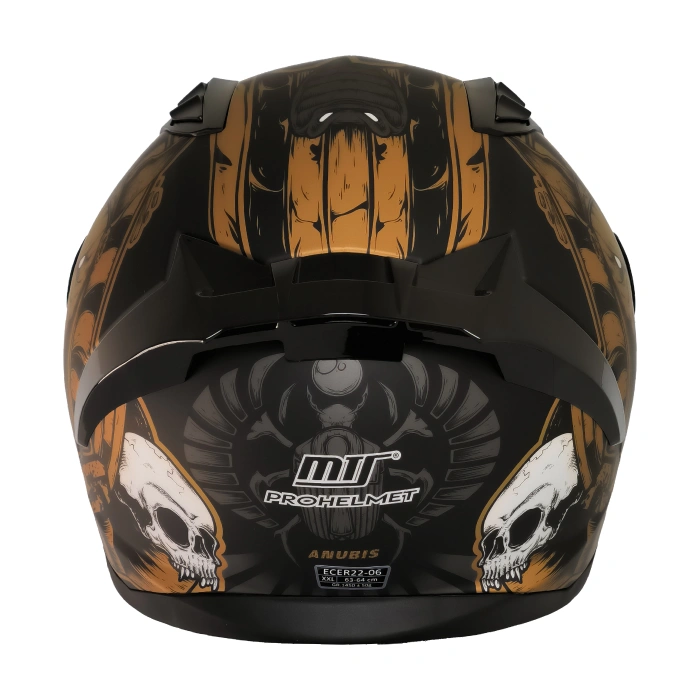 MTS M-201 ANUBIS GOLG GÜNEŞ VİZÖRLÜ KASK (SİYAH CAMLI)