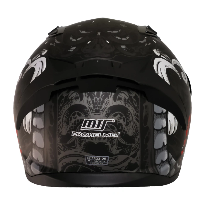 MTS M-201 MYTY GREY GÜNEŞ VİZÖRLÜ KASK (SİYAH CAMLI)