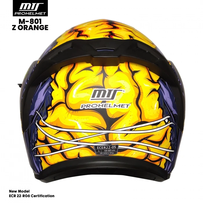 MTS M-201-SNAKE ZOMBIES ORANGE KASK