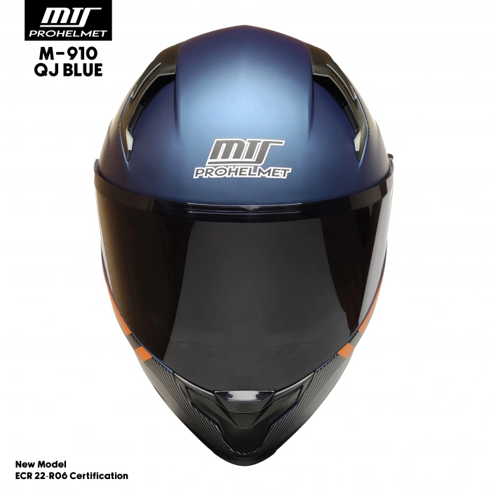 MTS M-910 BLUE GÜNEŞ VİZÖRLÜ KASK (SİYAH CAMLI)