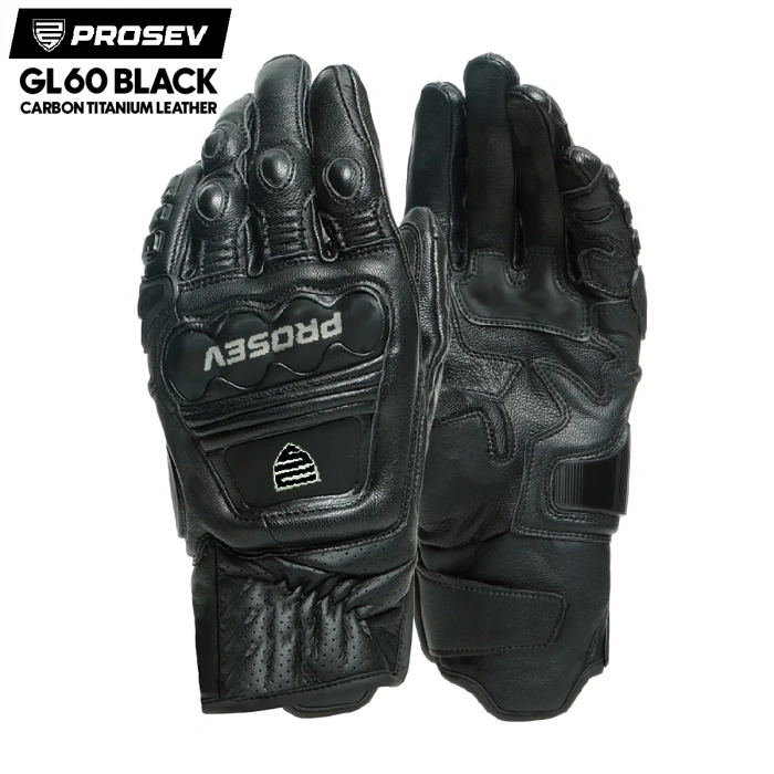 PROSEV GL60 CARBON TİTANTUM DERİ ELDİVEN SİYAH