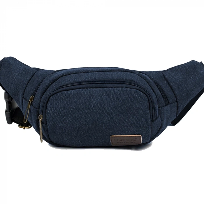 PROSEV JW12 SİYAH-LACİVERT BEL ÇANTASI