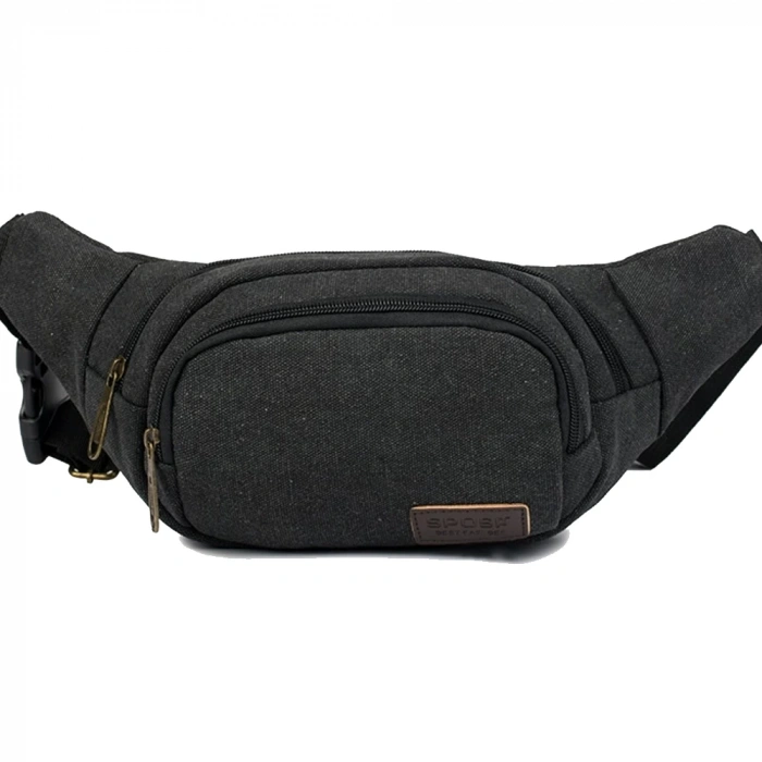 PROSEV JW12 SİYAH-LACİVERT BEL ÇANTASI