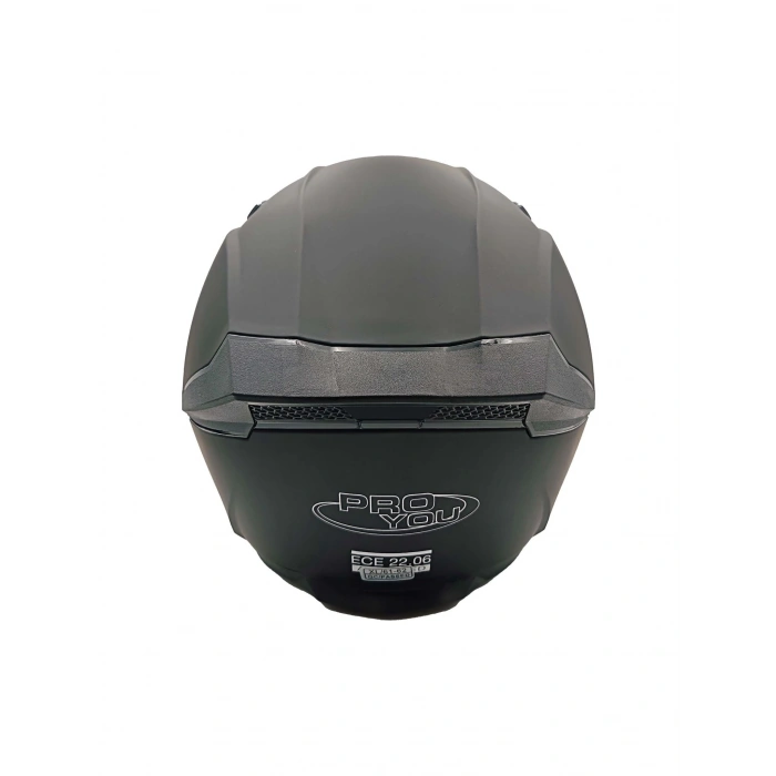 PROYOU YARIM KASK MAT SİYAH (GÜNEŞ VİZÖRLÜ)