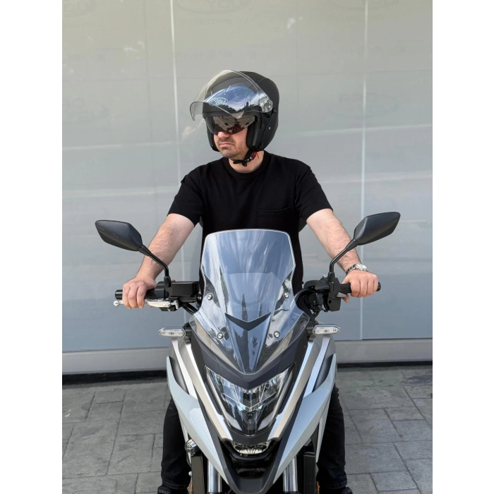 PROYOU YARIM KASK MAT SİYAH (GÜNEŞ VİZÖRLÜ)