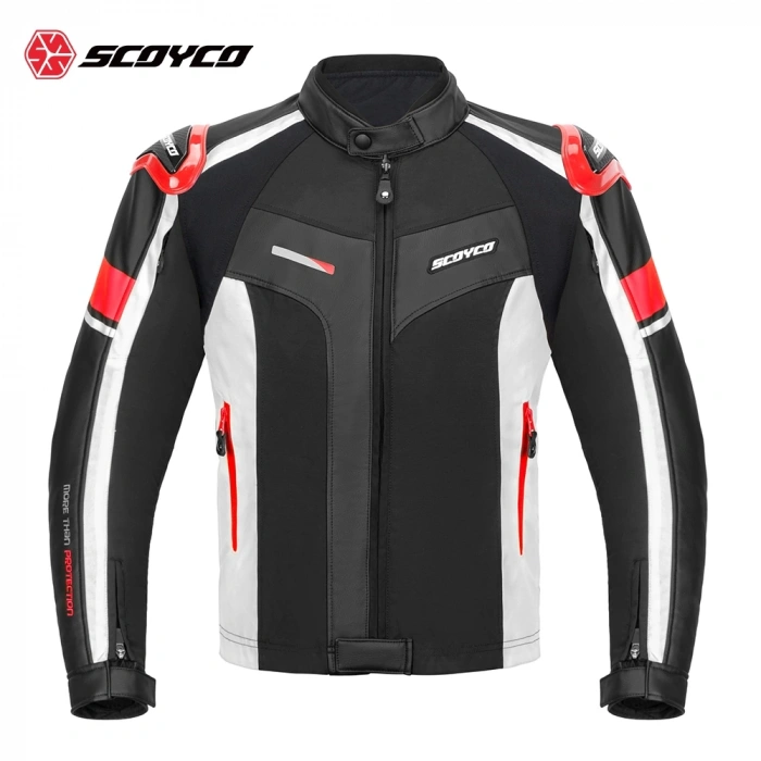 SCOYCO JK152 4 MEVSİM MONT DERİ KIRMIZI