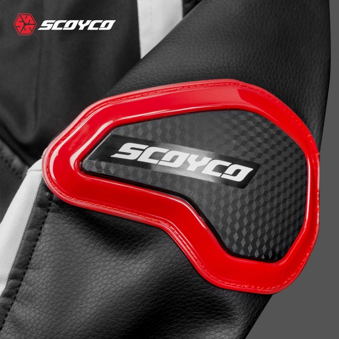 SCOYCO JK152 4 MEVSİM MONT DERİ KIRMIZI