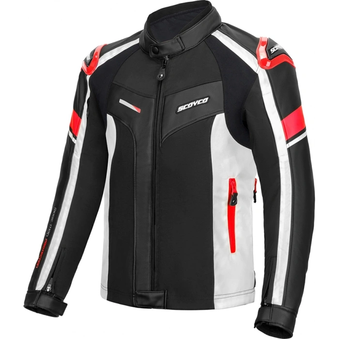 SCOYCO JK152 4 MEVSİM MONT DERİ KIRMIZI