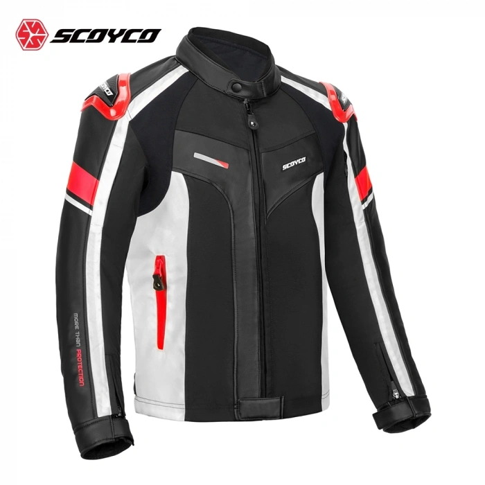 SCOYCO JK152 4 MEVSİM MONT DERİ KIRMIZI