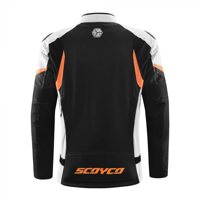 SCOYCO JK176 4 MEVSİM MONT SİYAH-BEYAZ-TURUNCU