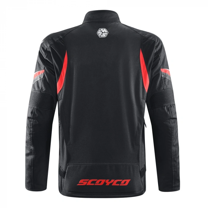 SCOYCO JK176 4 MEVSİM MONT SİYAH-KIRMIZI