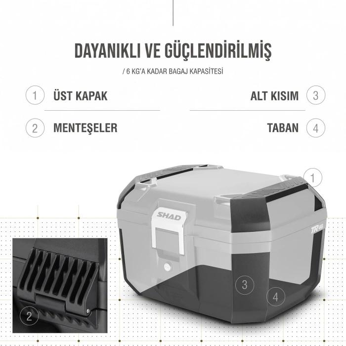 SHAD TR-46 ARKA ÇANTA SİYAH