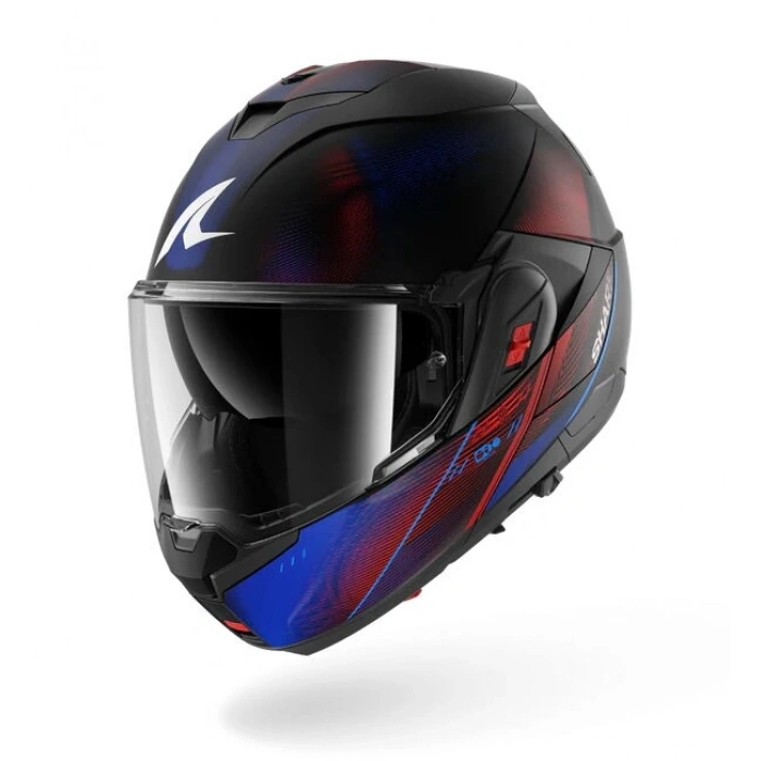 SHARK OXO SPEED-TECH MAT MAVİ-KIRMIZI MODÜLER KASK (RENKLİ CAM VE PINLOCK HEDİYELİDİR)