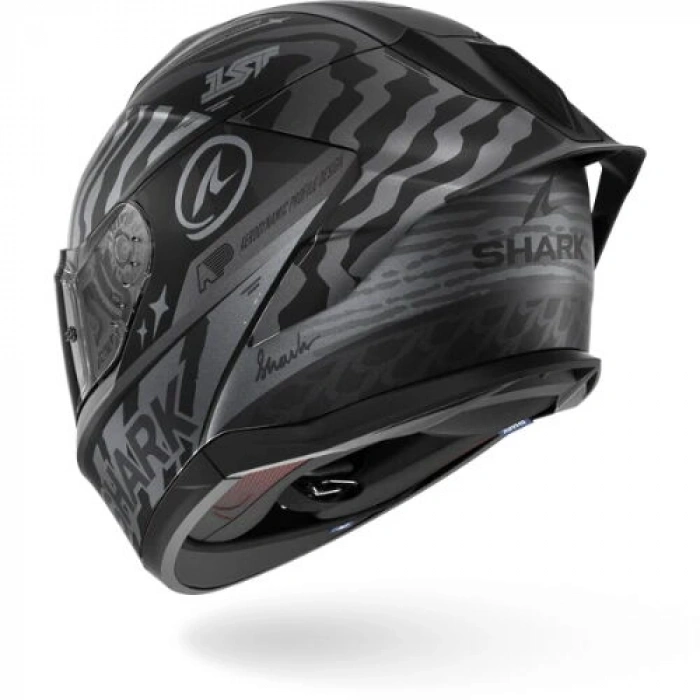 SHARK SKWAL CUP SPEED-FANCY SİYAH-GRİ KAPALI KASK (PINLOCK HEDİYELİDİR)