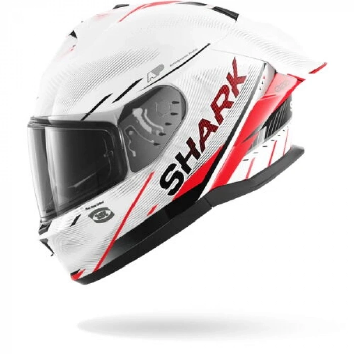 SHARK SKWAL CUP SPEED-TECH BEYAZ-KIRMIZI KAPALI KASK (PINLOCK HEDİYELİDİR)