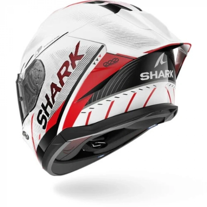 SHARK SKWAL CUP SPEED-TECH BEYAZ-KIRMIZI KAPALI KASK (PINLOCK HEDİYELİDİR)