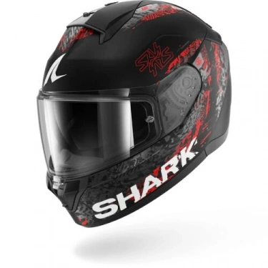 SHARK RIDILL 2 SPEED-VIB MAT SİYAH-ANTRACIT KIRMIZI KAPALI KASK