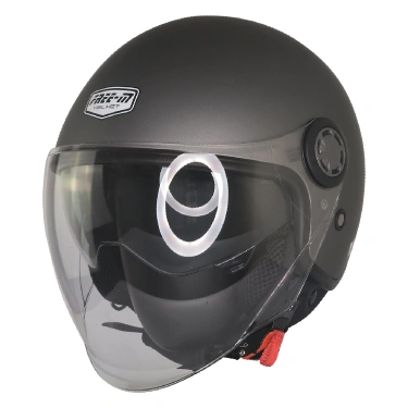 FR-612 MAT GRİ YARIM KASK (GÜNEŞ VİZÖRLÜ)
