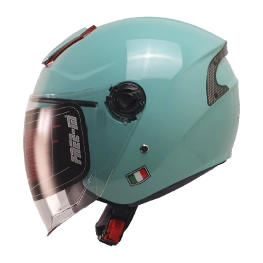 FREE-M 618 YARIM KASK TURKUAZ(GÜNEŞ VİZÖRLÜ)