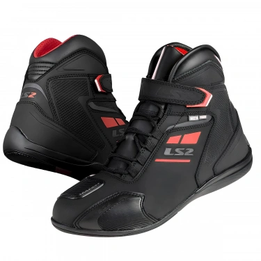 LS2 GARRA WP BOT SİYAH-KIRMIZI