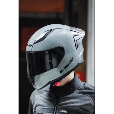 LS2 RAPID 2 RACE NARDO GRİ KASK (SİYAH+ŞEFFAF CAM+SPOILER)