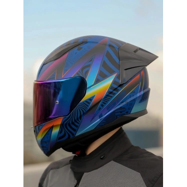 LS2 RAPID 2 RACE OPTİK KASK+GÖKKUŞAĞI CAM+SPOILER (ŞEFFAF+GÖKKUŞAĞI CAM)