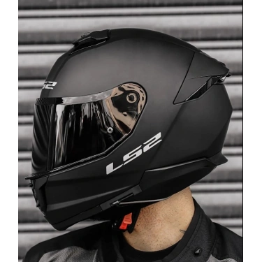 LS2 STREAM 2 MAT SİYAH KASK ( SİYAH+ŞEFFAF CAM )