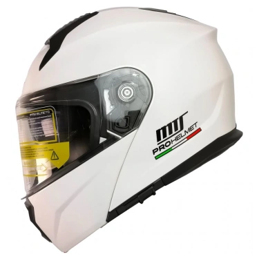 MTS 966 V2 ÇENE AÇILIR BEYAZ KASK