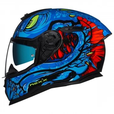 NEXX SX.100R ABISAL MAVİ KAPALI KASK