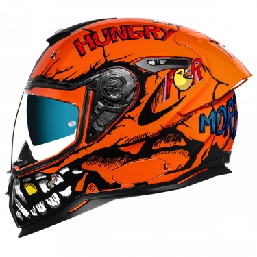 NEXX SX.100R HUNGRY MILES TURUNCU KAPALI KASK