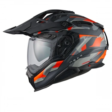 NEXX X.WED 3 TRAILMANIA MAT GRİ-TUTUNCU KASK