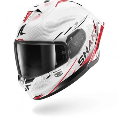 SHARK SKWAL CUP SPEED-TECH BEYAZ-KIRMIZI KAPALI KASK (PINLOCK HEDİYELİDİR)
