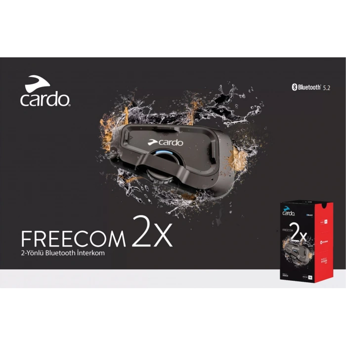 CARDO FREECOM 2X BLUETOOTH VE INTERCOM (TEKLİ PAKET)