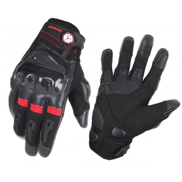 SCOYCO MC57W KADIN CARBON YAZLIK ELDİVEN KIRMIZI