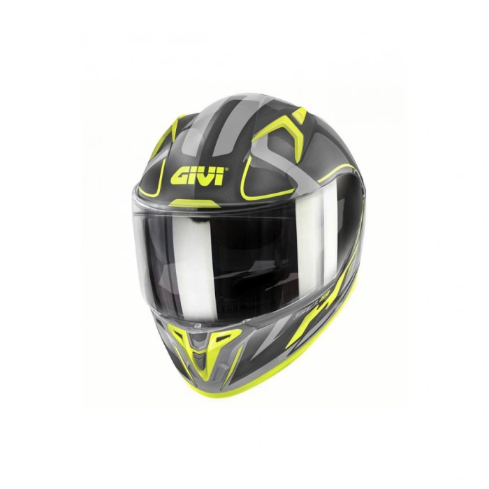 Givi 50.8 Racer Mat Siyah - Titanium Sarı Kask