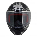 LS2 RAPID SPY MAT SİYAH-BEYAZ KASK