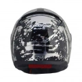 LS2 RAPID SPY MAT SİYAH-BEYAZ KASK