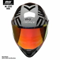 MTS M-910 BEE GÜNEŞ VİZÖRLÜ KASK (KIRMIZI CAMLI)