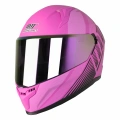 MTS M-910 FUCHSIA LADY GÜNEŞ VİZÖRLÜ KASK (GÖKKUŞAĞI CAMLI)