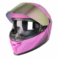 MTS M-910 FUCHSIA LADY GÜNEŞ VİZÖRLÜ KASK (GÖKKUŞAĞI CAMLI)